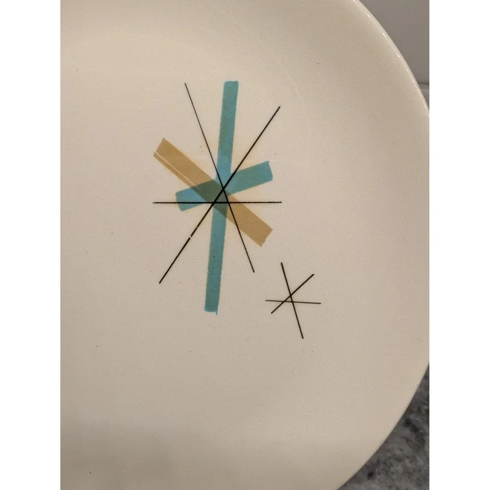 Vintage Salem North Star‎ Atomic Starburst (4) small plates